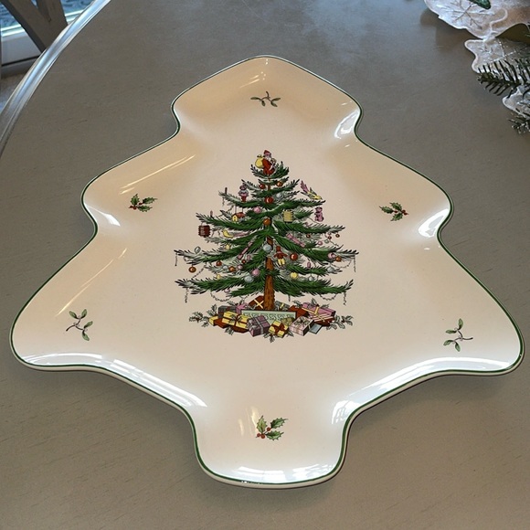 Spode Christmas Tree Serving Platter - Picture 1 of 2